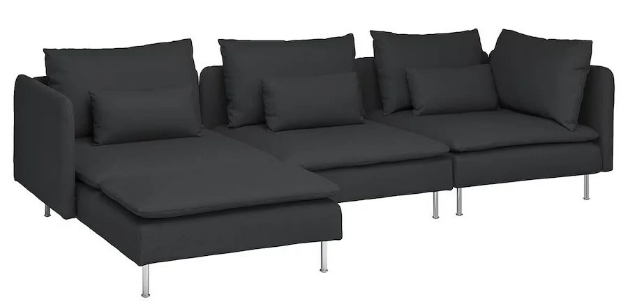 Диван угловой Седерхамн (Фридтуна) dark grey