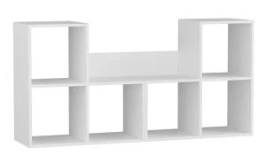 Стеллаж скамейка Лапландия white