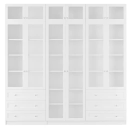 Шкаф книжный Билли 54 Белый ИКЕА (IKEA)