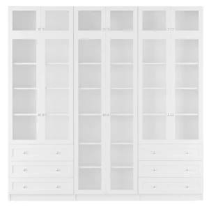 Шкаф книжный Билли-аналог IKEA BILLY/OXBERG 237х240х30,белый