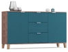 Комод с 5 ящиками - аналог IKEA BESTA, 40х140х80 см, аквамарин (изображение №1)