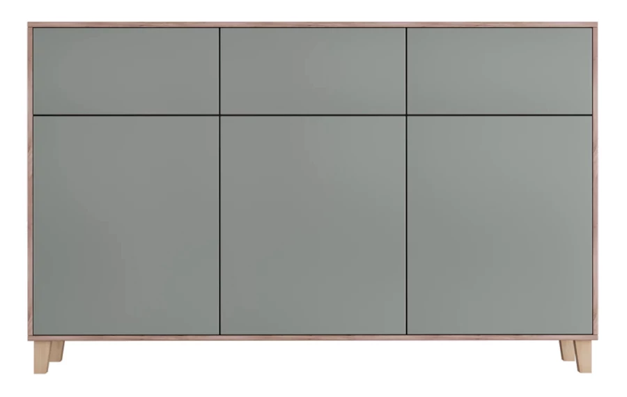 Комод 6-ти дверный - аналог IKEA EKET, 42х170х105 см, серый (изображение №2)
