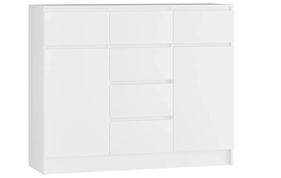 Комод с 6 ящиками - аналог IKEA MALM, 40х120х99 см, белый (изображение №1)