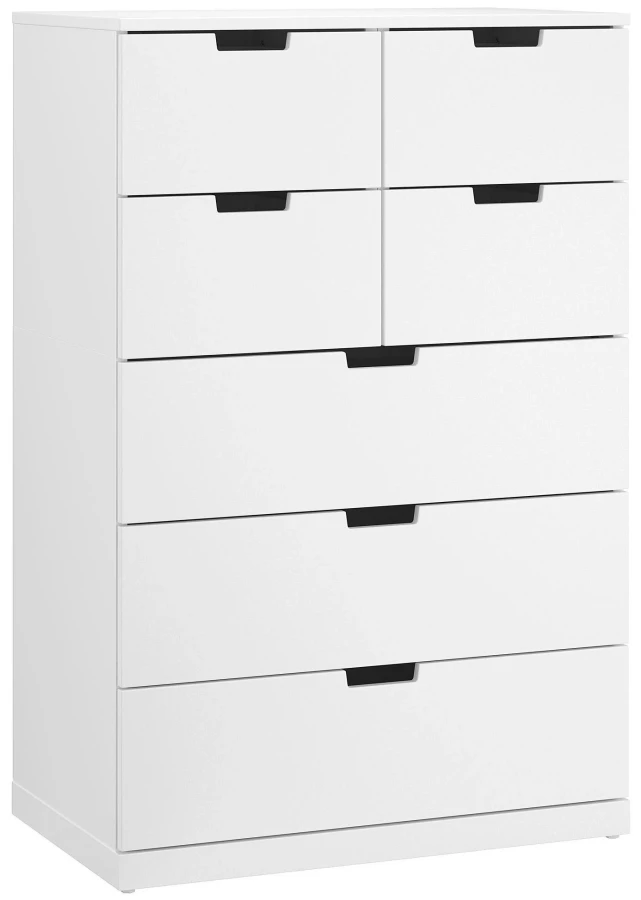 Комод с 7 ящиками - аналог IKEA  NORDLI, 60x110 см, белый (изображение №1)