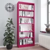 Стеллаж Билли-аналог IKEA BILLY/OXBERG 202х80х28, малиновый