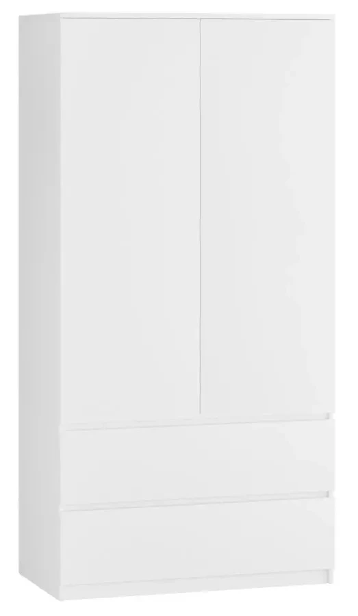 Шкаф распашной - аналог IKEA MALM, 90x180х50 см, белый (изображение №2)