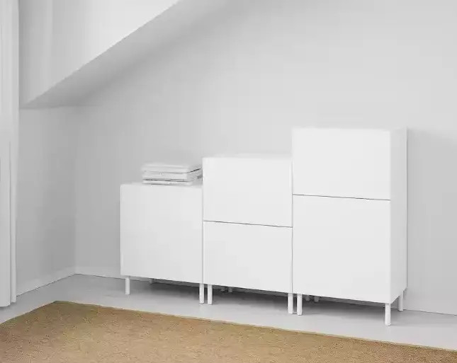 Шкаф модульный  - аналог, аналог IKEA OPPHUS, 180x1133 см, белый