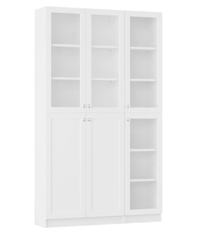 Шкаф книжный Билли - аналог IKEA BILLY/OXBERG 202х120х30, белый (изображение №2)