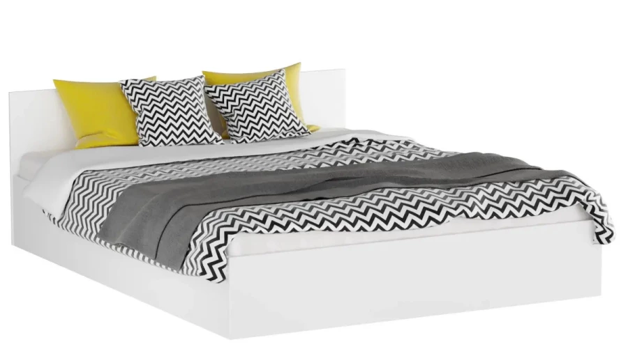 Кровать - аналог IKEA MALM, 160х200 см,  белая (изображение №1)