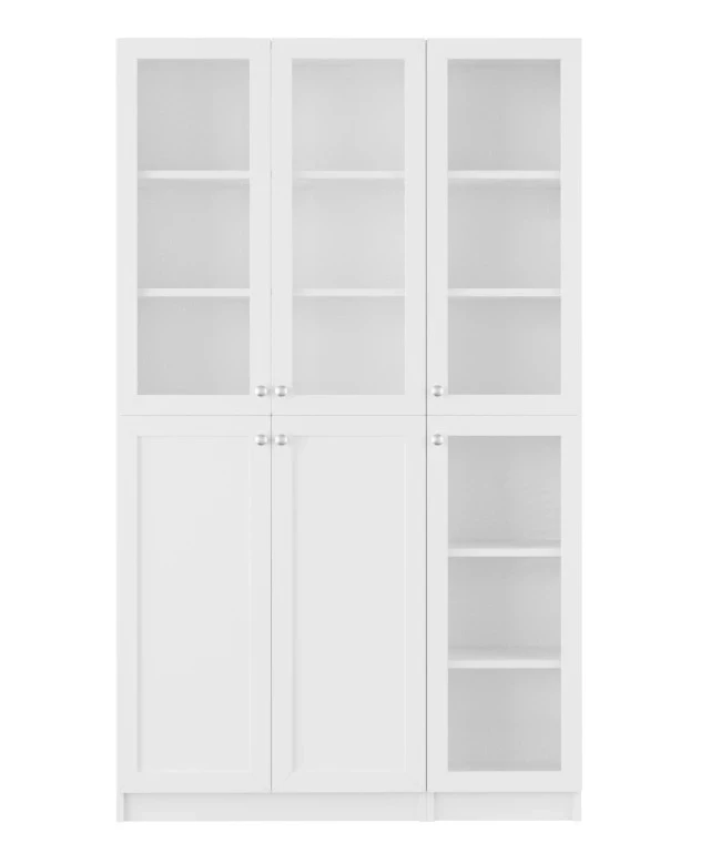 Шкаф книжный Билли - аналог IKEA BILLY/OXBERG 202х120х30, белый (изображение №3)