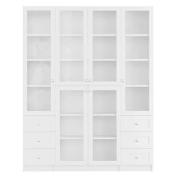 Шкаф книжный Билли-  аналог IKEA BILLY/OXBERG 202х160х30, белый