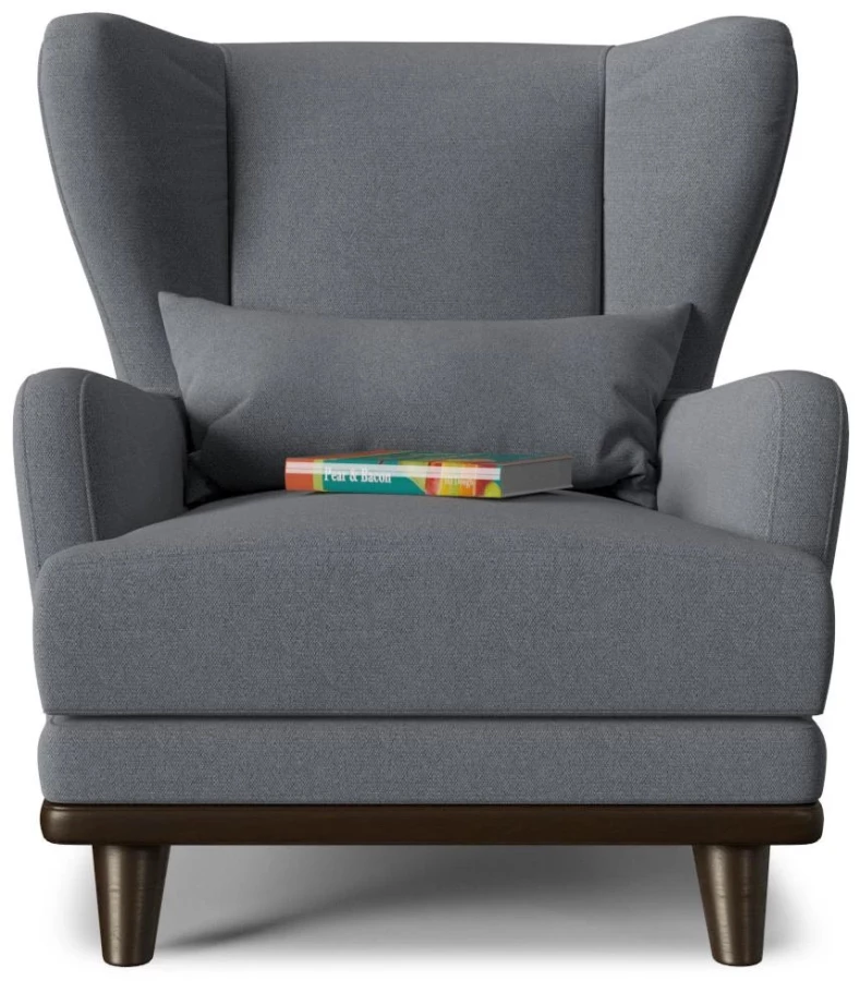Кресло - аналог IKEA STRANDMON, 90х75х90 см, светлый серый (изображение №2)