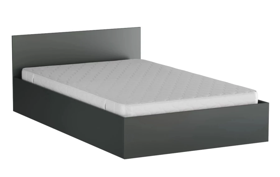 Кровать  - аналог IKEA MALM, 120х200 см, графит (изображение №2)