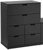 Комод с 8 ящиками - аналог IKEA  NORDLI, 120x90 см, черный (изображение №2)