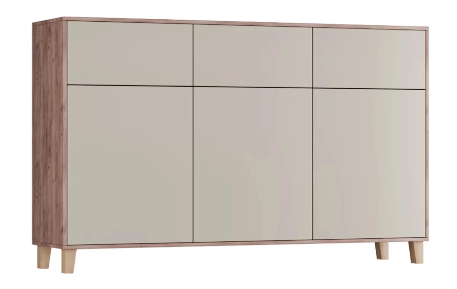 Комод 6-ти дверный - аналог IKEA EKET, 42х170х105 см, бежевый (изображение №3)