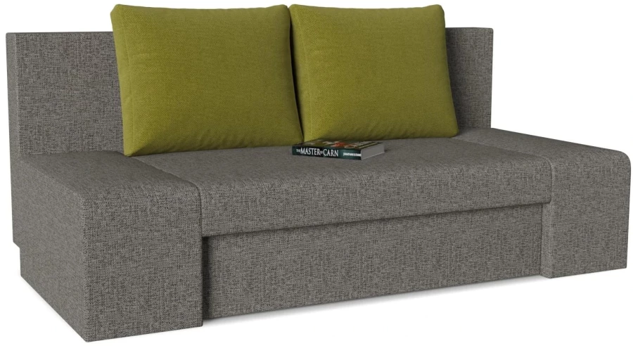 Диван прямой Сан Ремо Делюкс grey/green (изображение №1)
