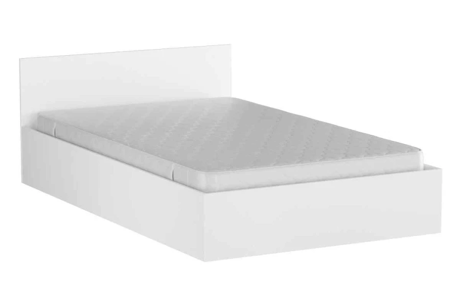 Кровать Морини 120 белая с матрасом Оптимал (изображение №2)