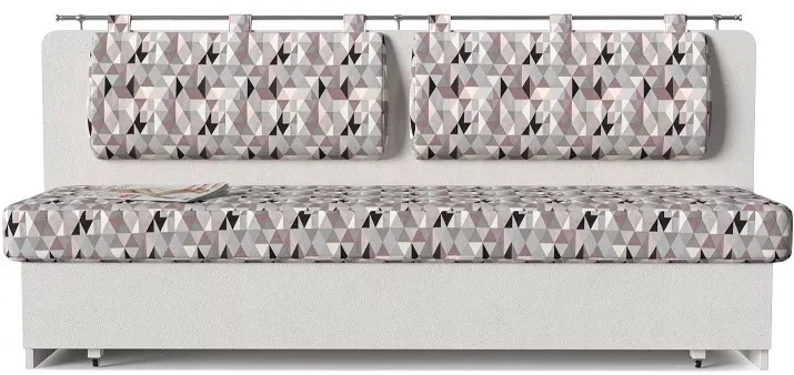 Диван кухонный Сити White zigzag со спальным местом (изображение №2)