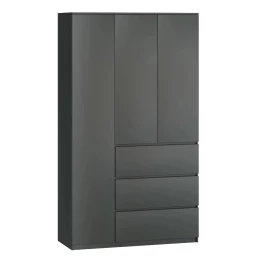 Шкаф большой с 6 ящиками- аналог IKEA MALM, 120х210х50 см, графит