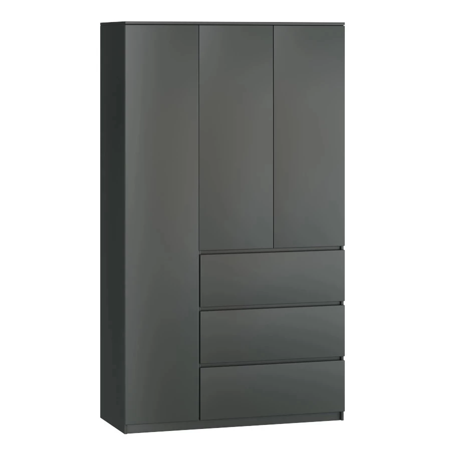 Шкаф большой с 6 ящиками- аналог IKEA MALM, 120х210х50 см, графит (изображение №1)
