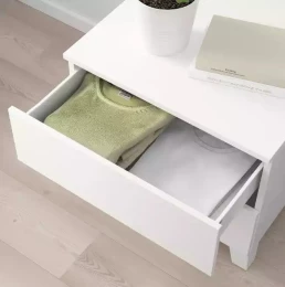 Комод с 2 ящиками  - аналог IKEA OPPHUS ОПХУС, 60x53 см, белый