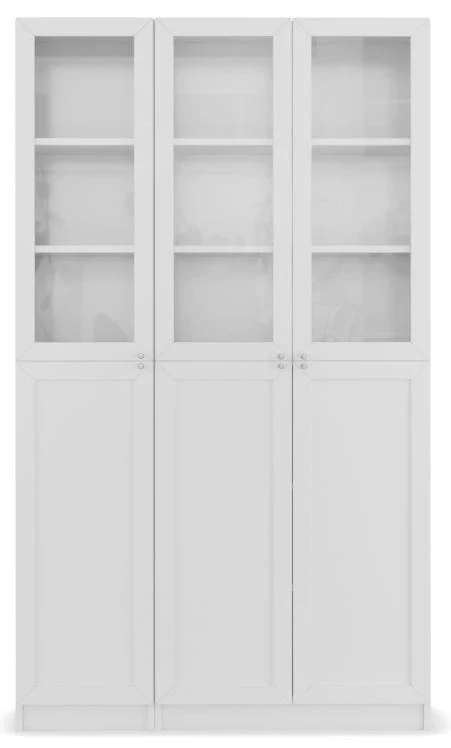 Стеллаж Билли - аналог IKEA BILLY/OXBERG, 120x30x202 см, белый (изображение №2)
