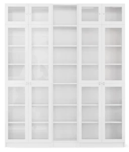 Стеллаж Билли - аналог IKEA BILLY/OXBERG, 200x30x237 см, белый