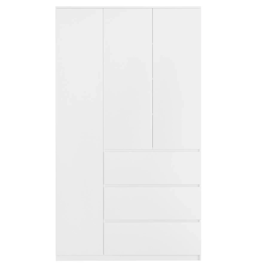 Шкаф большой с 6 ящиками- аналог IKEA MALM, 120х210х50 см, белый (изображение №3)