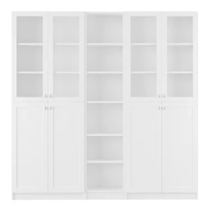 Шкаф книжный Билли- аналог IKEA BILLY/OXBERG 202х200х30,белый