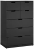 Комод с 7 ящиками - аналог IKEA  NORDLI, 60x110 см, черный