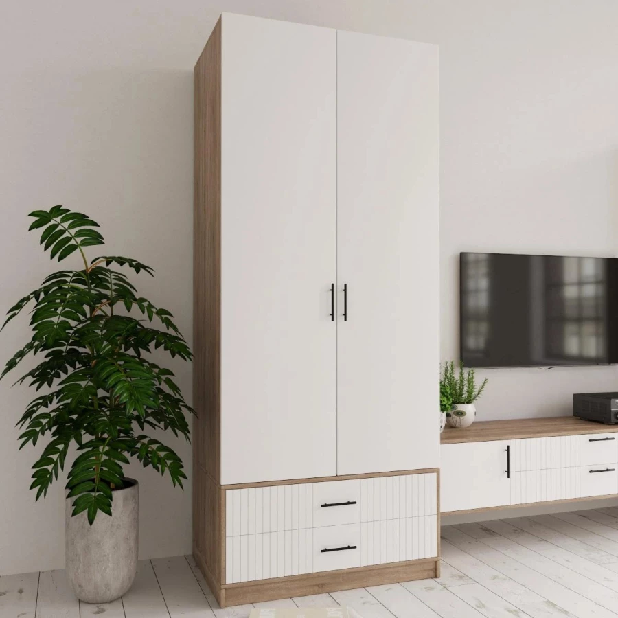 Шкаф распашной двухдверный Саланж 4 БЕСТО Икеа (IKEA) (изображение №1)