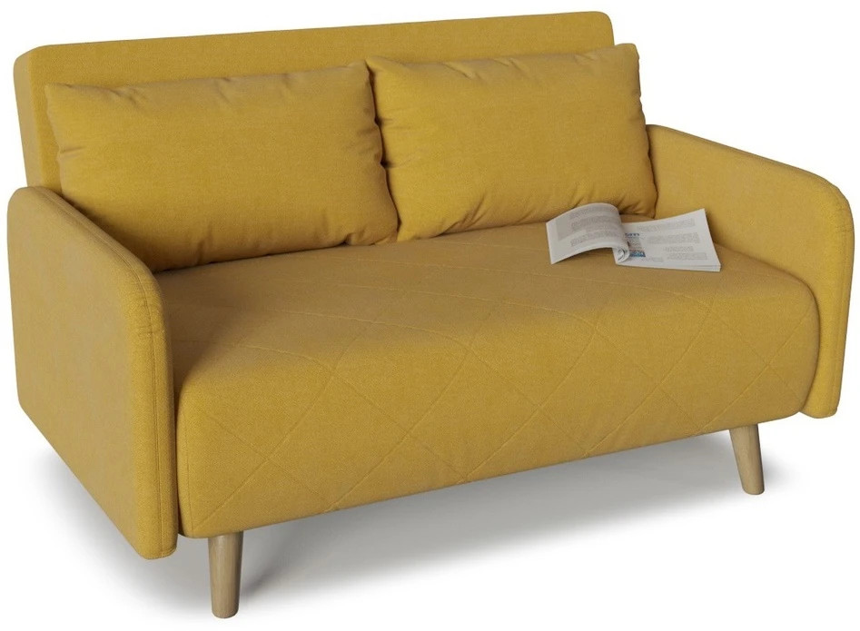 Диван-кровать трансформер Cardiff улитка Yellow