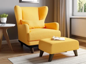 Комплект кресло с пуфом Оскар дрим Yellow