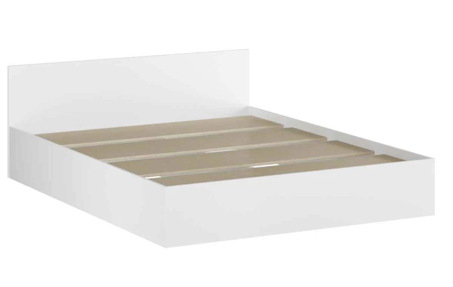 Кровать Морини 160 белая с матрасом Аскет (изображение №3)