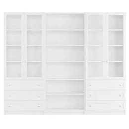 Шкаф книжный Билли 53 Белый ИКЕА (IKEA)