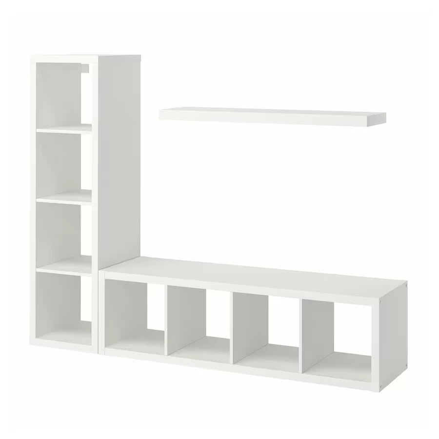 Шкаф для ТВ - аналог IKEA BILLY/BESTA, 189x39x147 см, белый за 17530 рублей  в по России и в г. Ярославль арт. А3121572798 без предоплат —  интернет-магазин ВАМДОДОМА