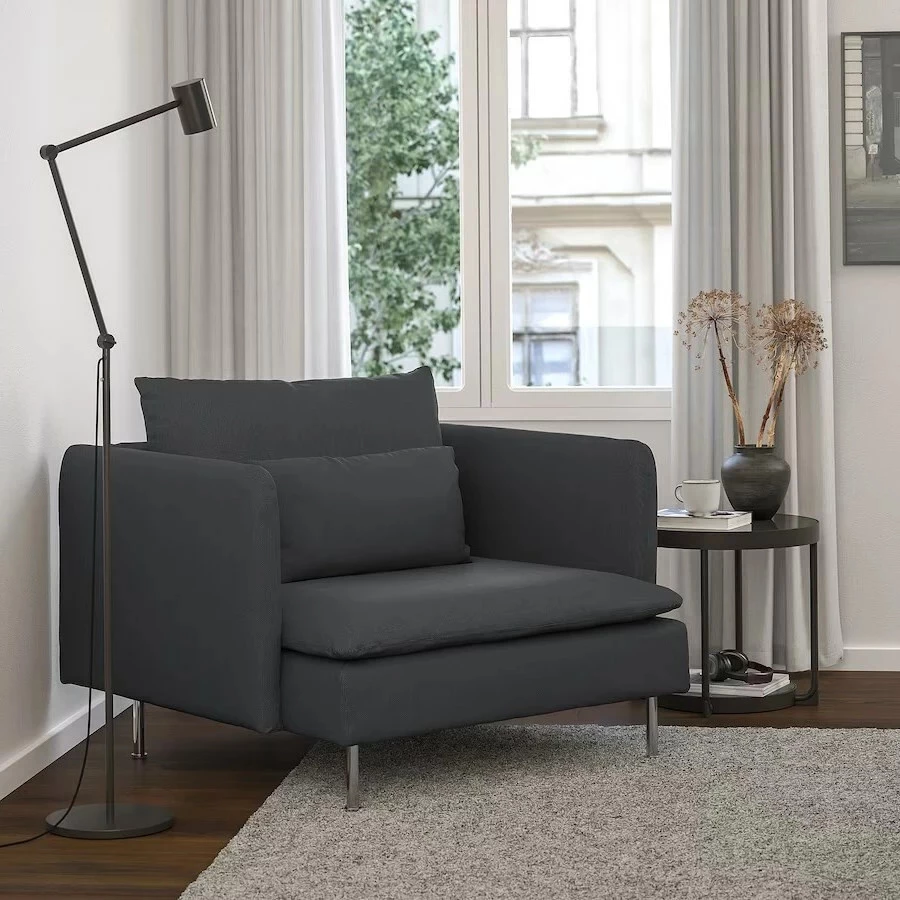 Кресло Седерхамн dark grey (изображение №1)