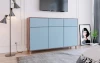 Комод 6-ти дверный - аналог IKEA EKET, 42х170х105 см, голубой