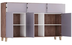 Комод 6-ти дверный - аналог IKEA EKET, 42х170х105 см, орхидея