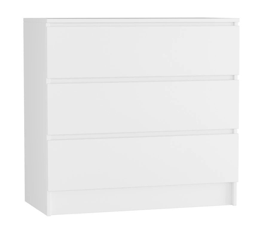 Комод с 3 ящиками - аналог IKEA MALM, 40х80х77 см, белая