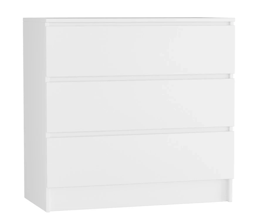 Комод с 3 ящиками - аналог IKEA MALM, 40х80х77 см, белая (изображение №1)