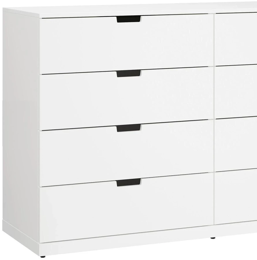 Комод с 8 ящиками - аналог IKEA  NORDLI, 120x90 см, белый (изображение №2)
