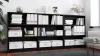 Стеллаж Билли аналог IKEA BILLY/OXBERG 106х240х28, черный (изображение №1)