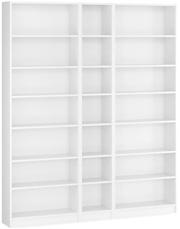 Стеллаж Билли - аналог IKEA BILLY/OXBERG, 200x28x237 см, белый