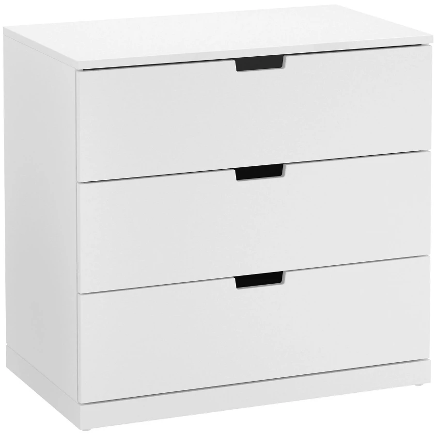 Комод с 3 ящиками - аналог IKEA  NORDLI, 60x70 см, белый (изображение №1)