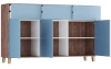 Комод 6-ти дверный - аналог IKEA EKET, 42х170х105 см, голубой (изображение №4)