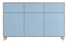 Комод 6-ти дверный - аналог IKEA EKET, 42х170х105 см, голубой (изображение №3)