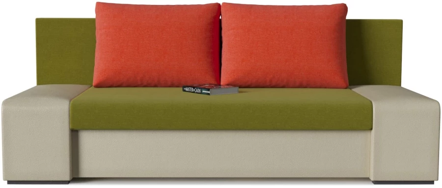 Диван прямой Монако (Сан Ремо) Beige Green Orange (изображение №2)