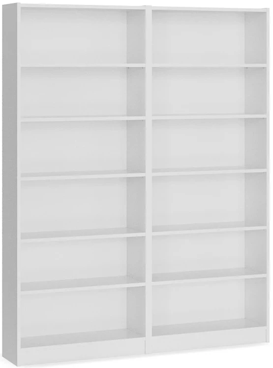 Стеллаж Билли-аналог IKEA BILLY/OXBERG 202х160х28, белый (изображение №1)