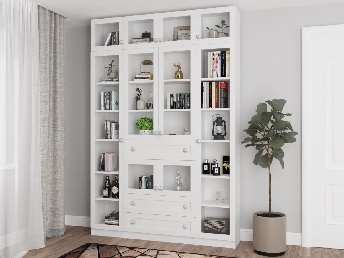 Книжный шкаф в интерьере: оригинальный дизайн и идеи декора
